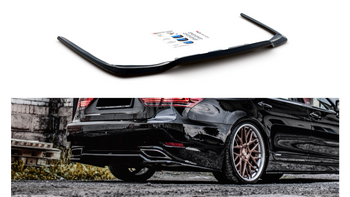 Central Rear Splitter Lexus LS Mk4 Facelift Gloss Black