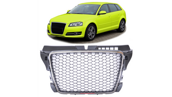 Grill Audi A3 8P Facelift Chrome & Black
