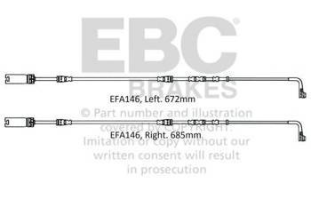 EFA146 - Czujnik zużycia klocków hamulcowych EBC Brakes BMW | M3 (E90) | M3 (E92) | M3 (E93) | BMW | M3