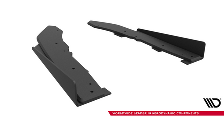 Splitter BMW M440i G22 G23 Facelift Rear Side Street Pro Black + Gloss Flaps