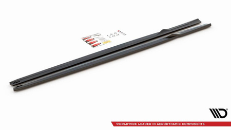 Side Skirts Diffusers V.2 BMW M2 F87 - Gloss Black