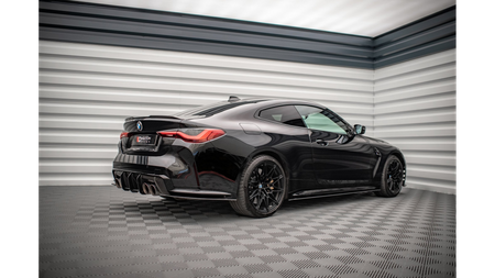 Splitter BMW 4 G82 M-Pack Rear Side Street Pro Black