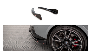 Splitter BMW 2 G42 M-Pack Rear Side v.2 + Flaps Gloss Black