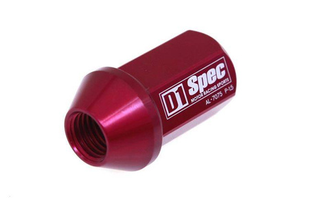 Forged wheel lug nuts D1Spec Alu 12x1,25 red