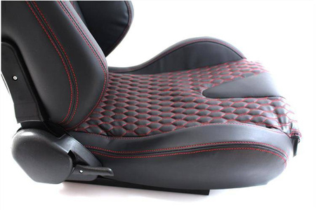 Fotel Racer skóra Black