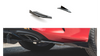 Splitter Mercedes-Benz C C205 C43 Tył Boczne Racing Durability Black-Red + Gloss Flaps