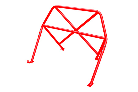 Bolt-in Half Roll Cage BMW 3 E46 Coupe Red Black