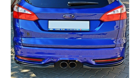 Splitter Ford Focus II STI Kombi Rear Side Gloss Black