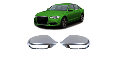 Mirror Cover Set Audi A6 C7 Allroad Matt Silver