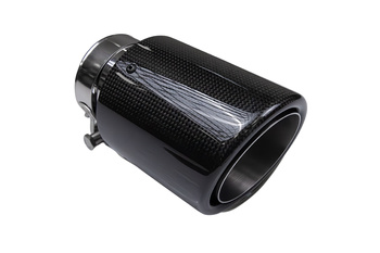 Exhaust 101mm Inlet 70mm Carbon Gloss