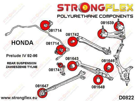 Rear suspension bush kit SPORT