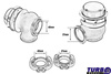 TurboWorks External WasteGate 40mm 0.5 Bar V-Band Black