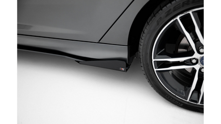 Side Skirts Ford Focus ST Mk3 Facelift Street Pro Black + Gloss Flaps