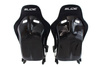 Fotel sportowy SLIDE RS zamsz Black L