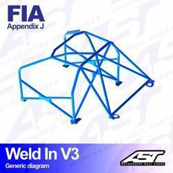 Roll Cage OPEL Corsa (A) 3-doors Hatchback WELD IN V3