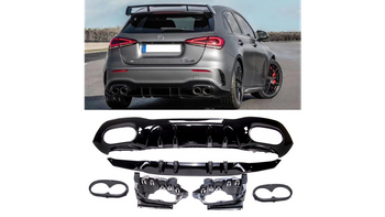 Diffuser Mercedes-Benz A W177 Rear Gloss Black