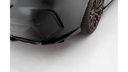 Splitter BMW M440i G22 G23 Facelift Rear Side Street Pro Black + Gloss Flaps