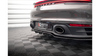 Splitter Porsche 911 Carrera 4S 992 Rear Central with Diffuser Gloss Black