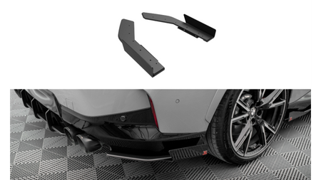 Splitter BMW 2 G42 M-Pack Tył Boczne Street Pro Black + Gloss Flaps