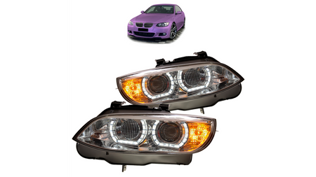 Lampy BMW 3 E92 E93 Przód Xenon Chrome DRL AFS