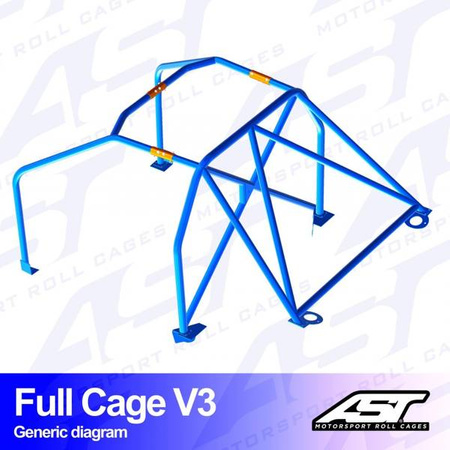 Roll Cage MAZDA MX-3 (EC) 3-doors Coupe FULL CAGE V3