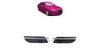 Ramka halogenów Audi A6 C7 Chrome Black
