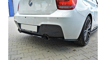 Splitter BMW 1 F20 Tył Środkowy Bez Dyfuzora M-Power Gloss Black