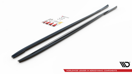 Diffuser Volvo V70 III Side Skirts Gloss Black