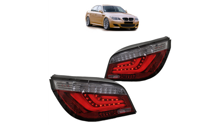 Lampy BMW 5 E60 Tył LED Red-Smoke