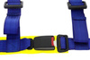 Racing seat belts 4p 2" Blue - E4