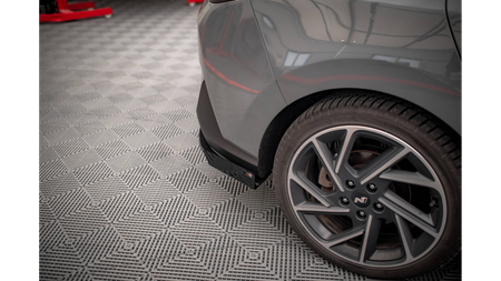 Splitter Hyundai I30 Fastback N-Line III Facelift Tył Boczne Street Pro Black + Gloss Flaps