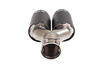 Double Exhaust Tip 101mm Input 76mm SLIDE