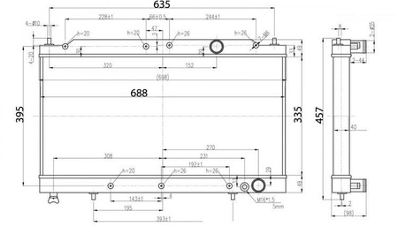 TurboWorks Sports Water Radiator Mitsubishi Eclipse 1990-1994