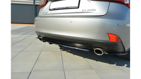 Splitter Lexus IS III T Tył Środkowy z Dyfuzorem Gloss Black