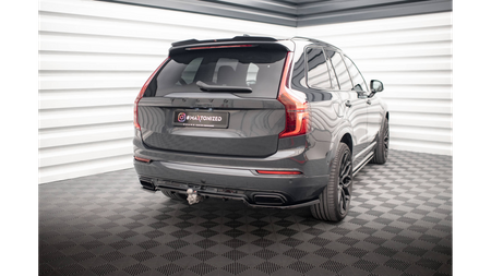 Splitter Volvo XC90 R-Design II Facelift Rear Central with Diffuser Gloss Black