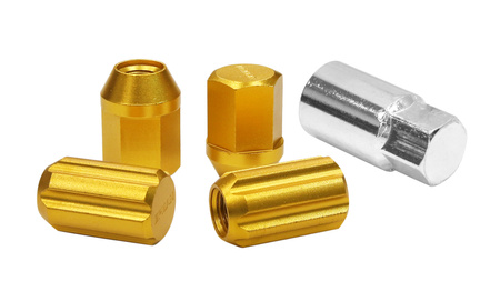 Wheel lug nuts Epman RS M12x1,25 Gold Locking