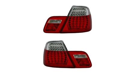 Lampy BMW 3 E46 Tył LED Red-Clear