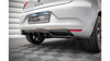 Splitter Renault Clio V Rear Central with Diffuser Gloss Black