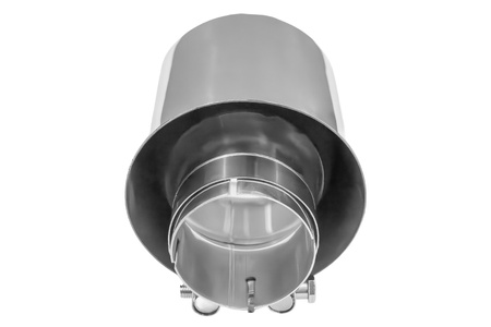 Końcówka tłumika 127mm wejście 70mm Polerowana