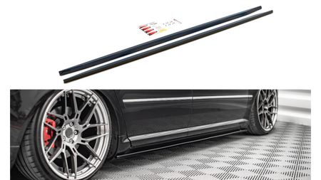 Diffuser Audi S8 D3 Side Skirts Gloss Black