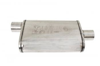 Central Chambered Muffler 76mm TurboWorks 304SS 355mm