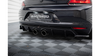Diffuser Volkswagen Scirocco III Rear Valance v.2 R32 Exhaust Gloss Black