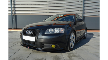 Splitter Audi A3 8P S-Line Front Gloss Black