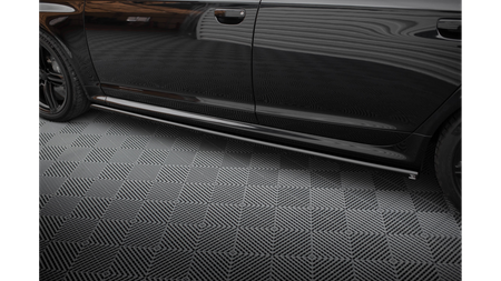 Dokładka Audi RS6 C6 Progi v.2 Gloss Black