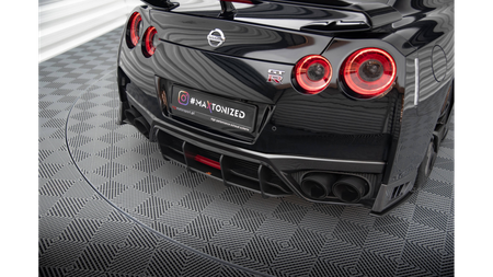 Diffuser Nissan GTR R35 Facelift Rear Street Pro Red