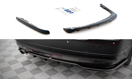 Splitter BMW 3 E90 Rear Central with Diffuser Gloss Black