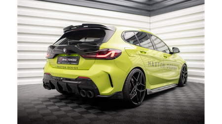 Diffuser BMW 1 F40 M-Pack Rear Valance v.3 Double Exhaust Version Gloss Black