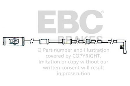 EFA113 - Czujnik zużycia klocków hamulcowych EBC Brakes OPEL | Vectra | VAUXHALL | Vectra