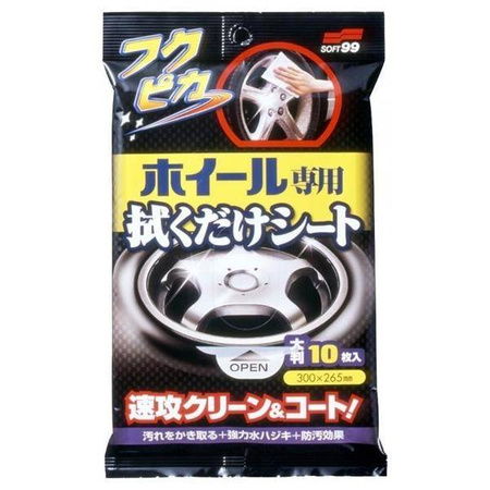 Soft99 Wheel Cleaning Wipe 10 pcs