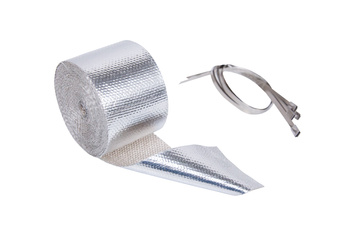 Aluminum Heat Wrap for intake 5m + zipties